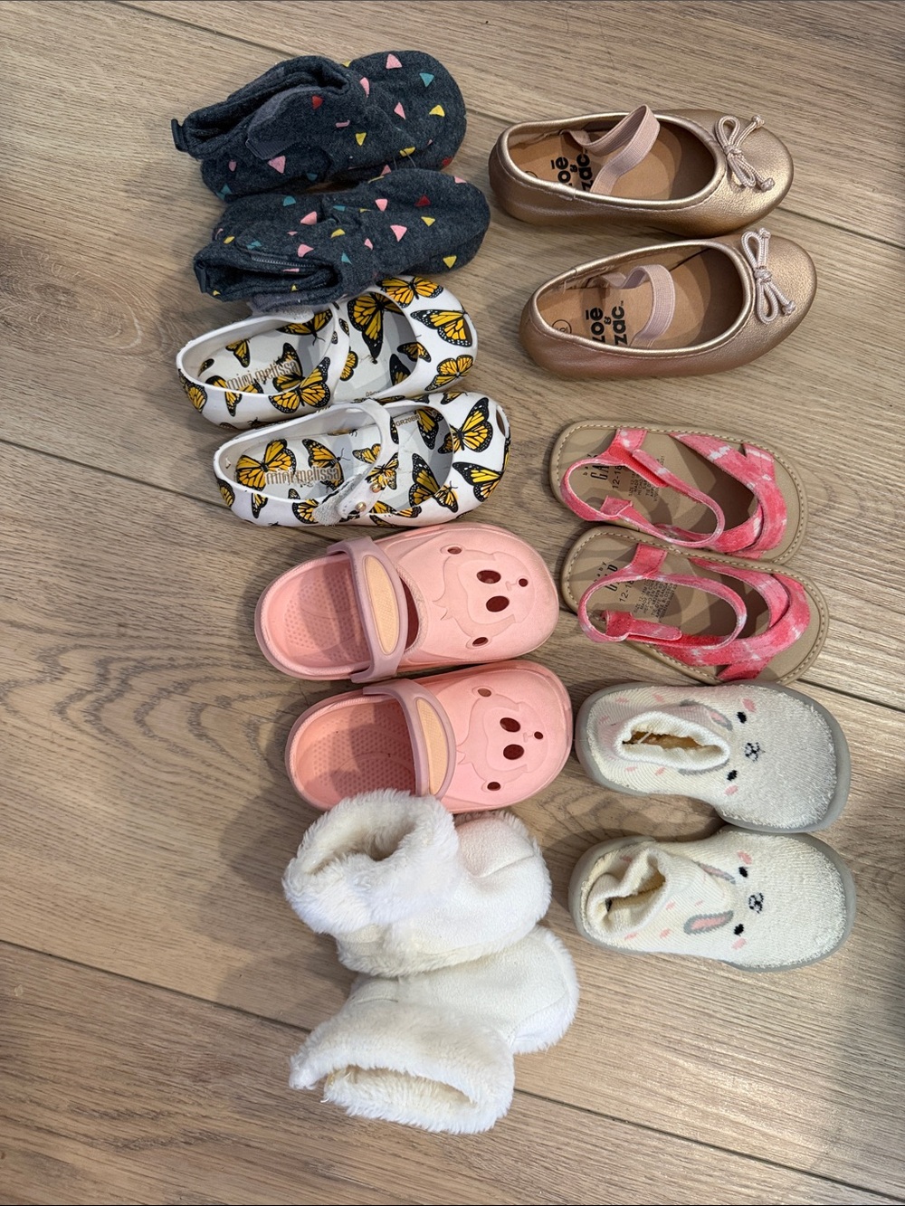 Bundle of Baby Girls Shoes 12-24 Months